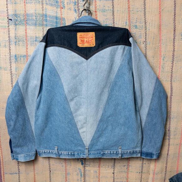Upcycled levis denim jacket - Picture 2 of 7